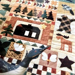 Quilt Pattern - Country Threads “Loon Lake”  Quilted Wall Hanging for Cabin